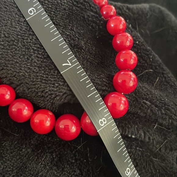 Red Sea Bamboo Coral Beaded Necklace by Jay King - Picture 10 of 11